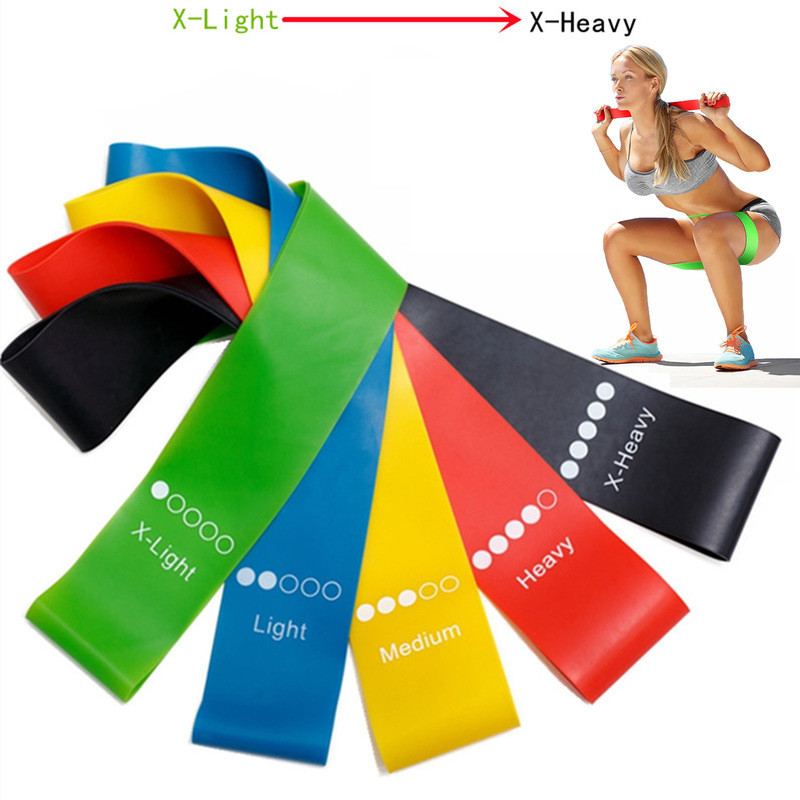 Home Gym Routine - Uniwersalne gumy oporowe TPE, 5 poziomów