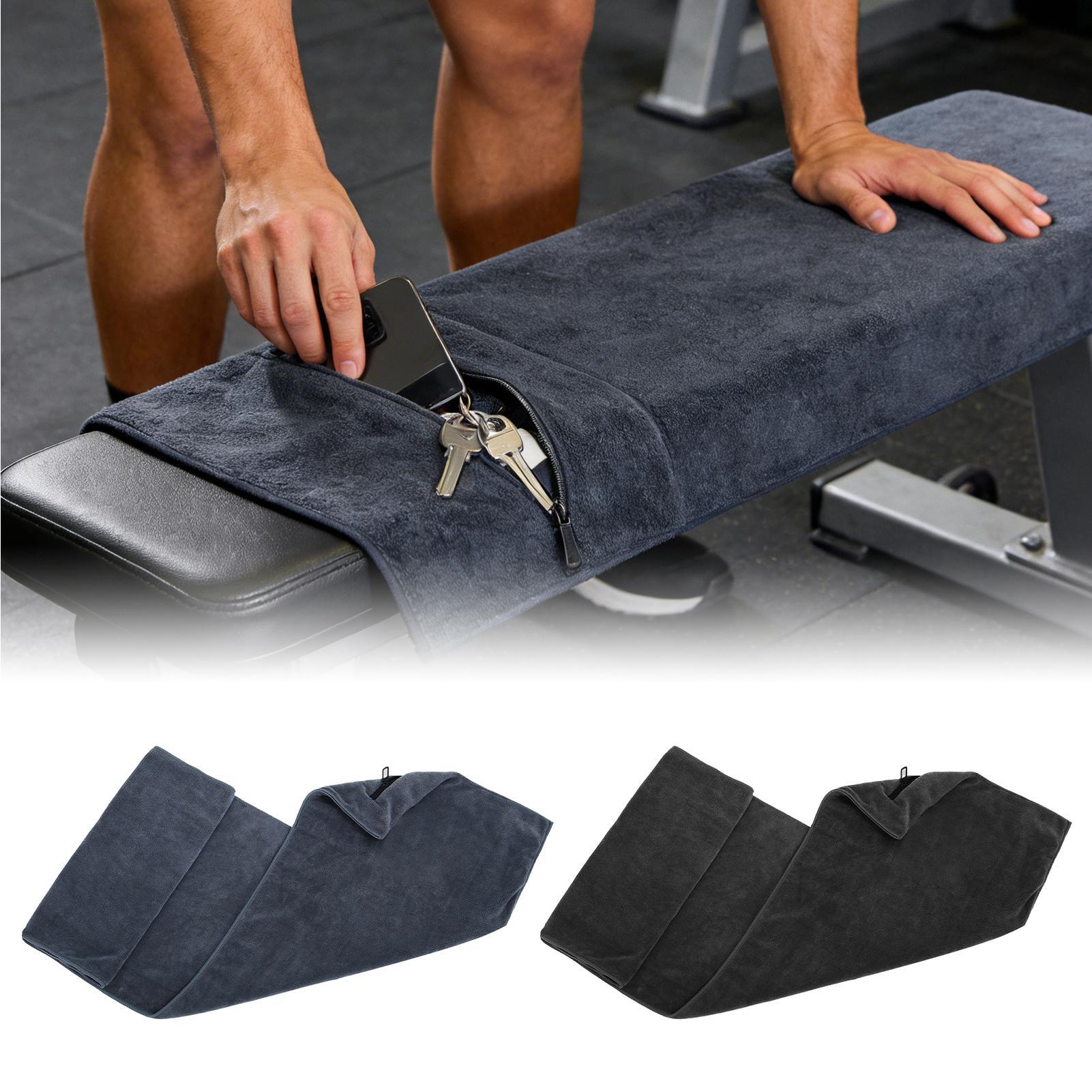 Home Gym Routine - Ręczniki sportowe z mikrofibry z kieszeniami
