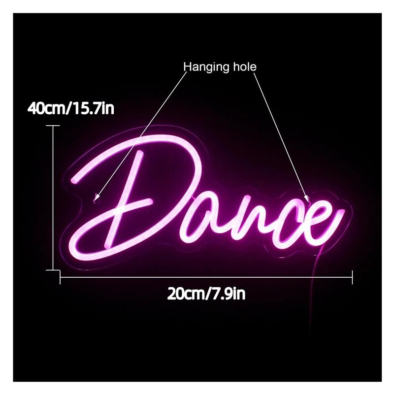 Neonowy Znak Taneczny Różowe Ś – Home Gym Neon Sign recenzja i cena
